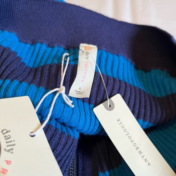 NWT Anthropologie size L striped midi skirt - Picture 3 of 6